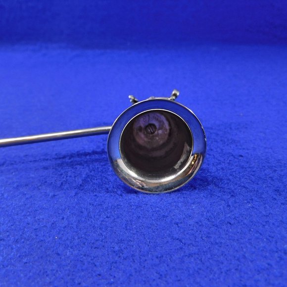 Silverplate Angel Cherub Candle Snuffer Harp 9" - Picture 7 of 7